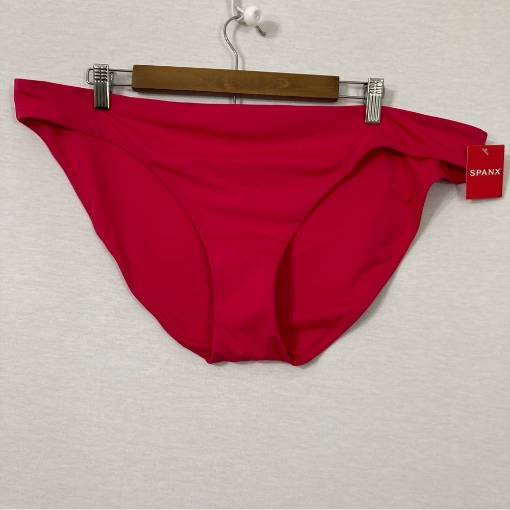 New SPANX Swim Bikini Bottom in Pink‎ Hibiscus size 2X